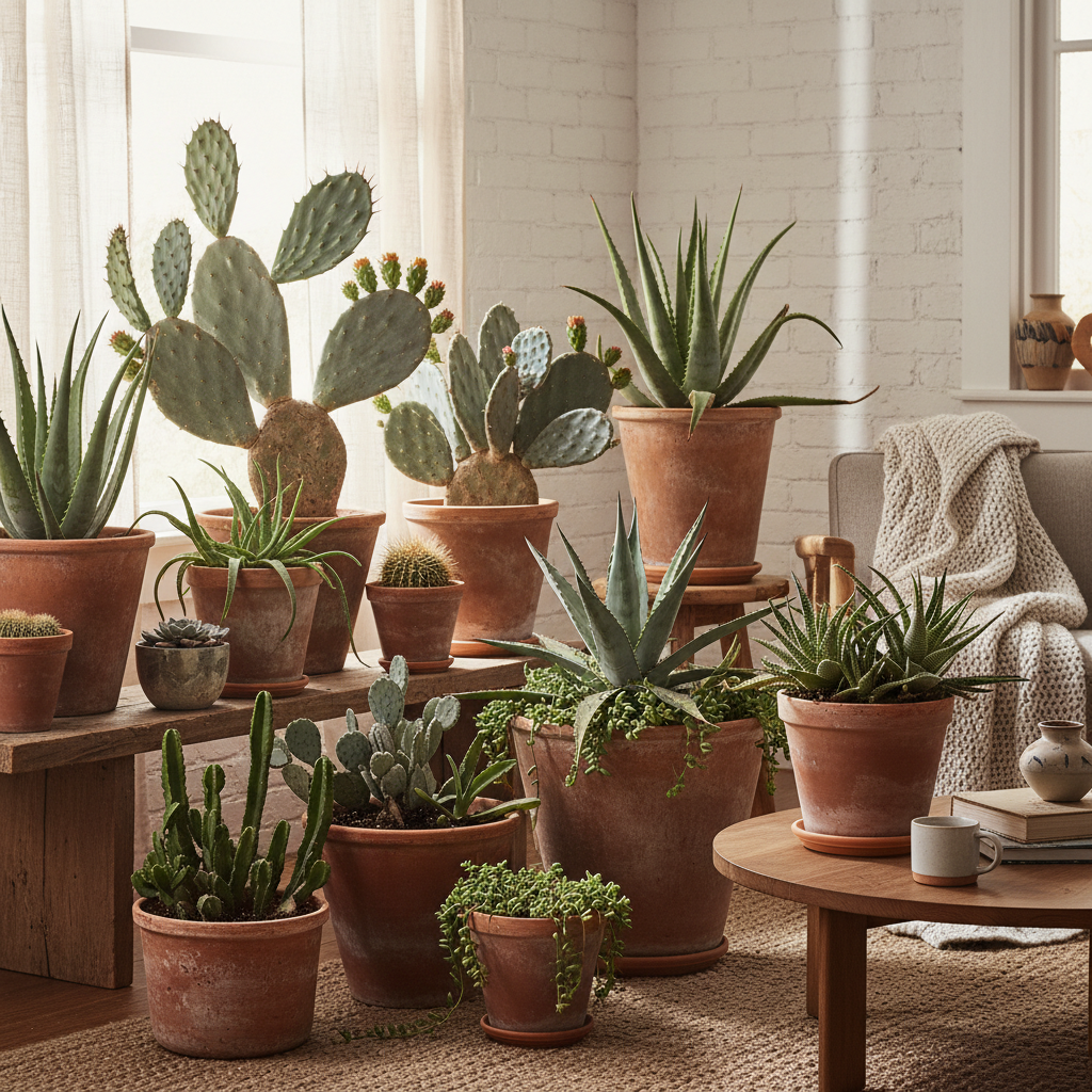 Cactus y suculentas